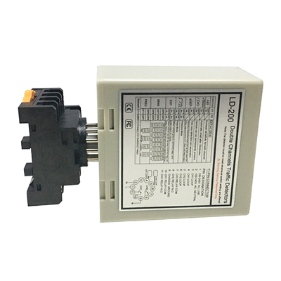 LD-200 Bộ dò vòng lặp xe hai kênh với 16 cấp độ nhạy và phạm vi tự điều chỉnh 20-2000uh cho hệ thống cổng rào chắn bãi đỗ xe