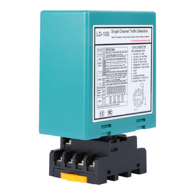 110-240V đơn kênh Boom Barrier Loop Detector 40000V Bảo vệ sét