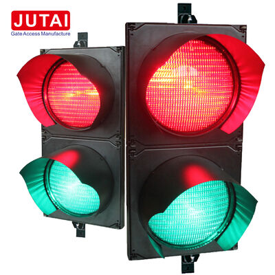JUTAI JD112HF-C Đèn tín hiệu giao thông LED đỏ và xanh 100mm có bảo vệ IP65 cho cổng rào chắn bãi đỗ xe