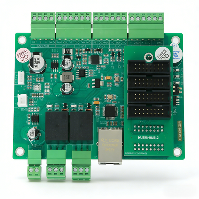 NED200 Bộ điều khiển màn hình LED đa giao diện với Ethernet MQTT RS485 RS232 Wiegand Relay HUB75 cho hệ thống đậu xe